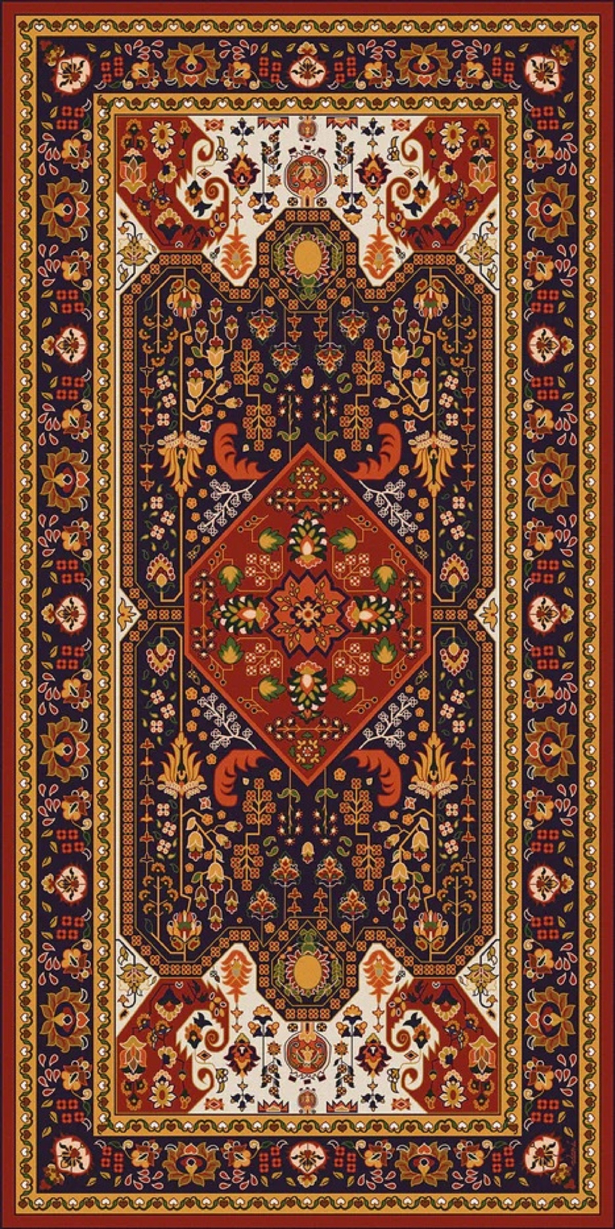 adama-vinyl-rug-granada-red-brown